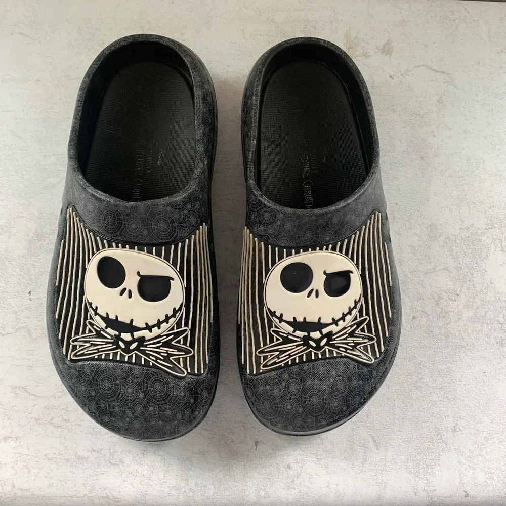 Disney Nightmare Before Christmas Jack Skellington Clog Black Women 8 US 40.5 EU